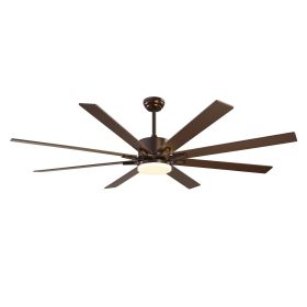 VEVOR 72 In Ceiling Fan with Light, 6-Speed Remote Control, Dimmable 3-Color Temperature, Reversible DC Motor