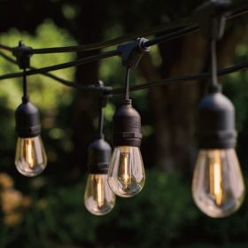 Commercial Grade Shatterproof LED Edison Outdoor String Lights, Heavy Duty, 28 ft, 12 Count