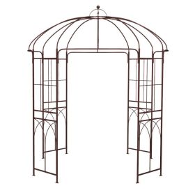8.4 x 7 Feet Wide Birdcage Shape Garden Arbor