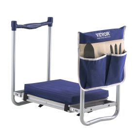 VEVOR Garden Kneeler and Seat, 11 in Wide Thick Kneeling Pad, Heavy Duty Garden Kneeling Stool, Folding Garden Seat with 1 Tool Bag