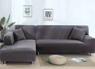 Solid Corner Sofa Covers Couch Slipcovers Elastica Material Sofa Skin Protector Cover Sofa Armchair (Option: 23-Quadruple seat)