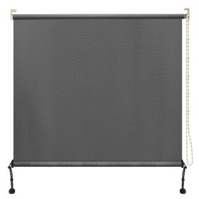 Prohibited From Sale On Amazon 6'X8' Mocha HDPE Spliced Roller Shutter (Option: Light Grey-7x8 ft)