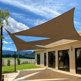 Prohibited From Sale On Amazon XISHAN 12'X12'X17' Light Grey,Mocha HDPE Sunshade Sail, 160 Grams (Option: 12X12X17ft-Mocha)